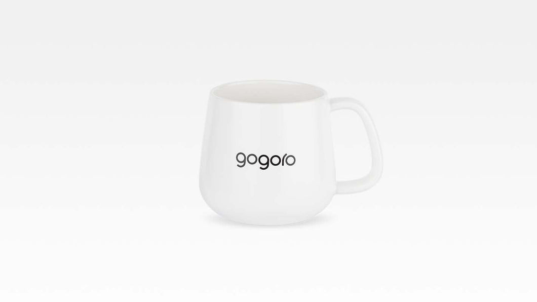 GOGORO 圓潤陶瓷馬克杯（白）