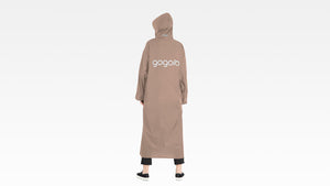 GOGORO 都會極簡連身式雨衣（原色棕）